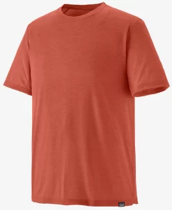 T-Shirt Patagonia Men Cap Cool Trail Shirt Quartz Coral