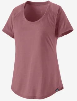 T-Shirt Patagonia Women Cap Cool Trail Shirt Evening Mauve