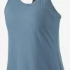 T-Shirt Patagonia Women Cap Cool Trail Tank Light Plume Grey 1 T-Shirt Patagonia Women Cap Cool Trail Tank Light Plume Grey -Patagonië Outdoor Sportkleding 1 2451720grey201