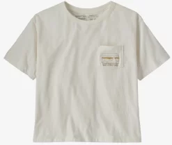 T-Shirt Patagonia Women 73 Skyline Organic Easy Cut Pocket Tee Birch White