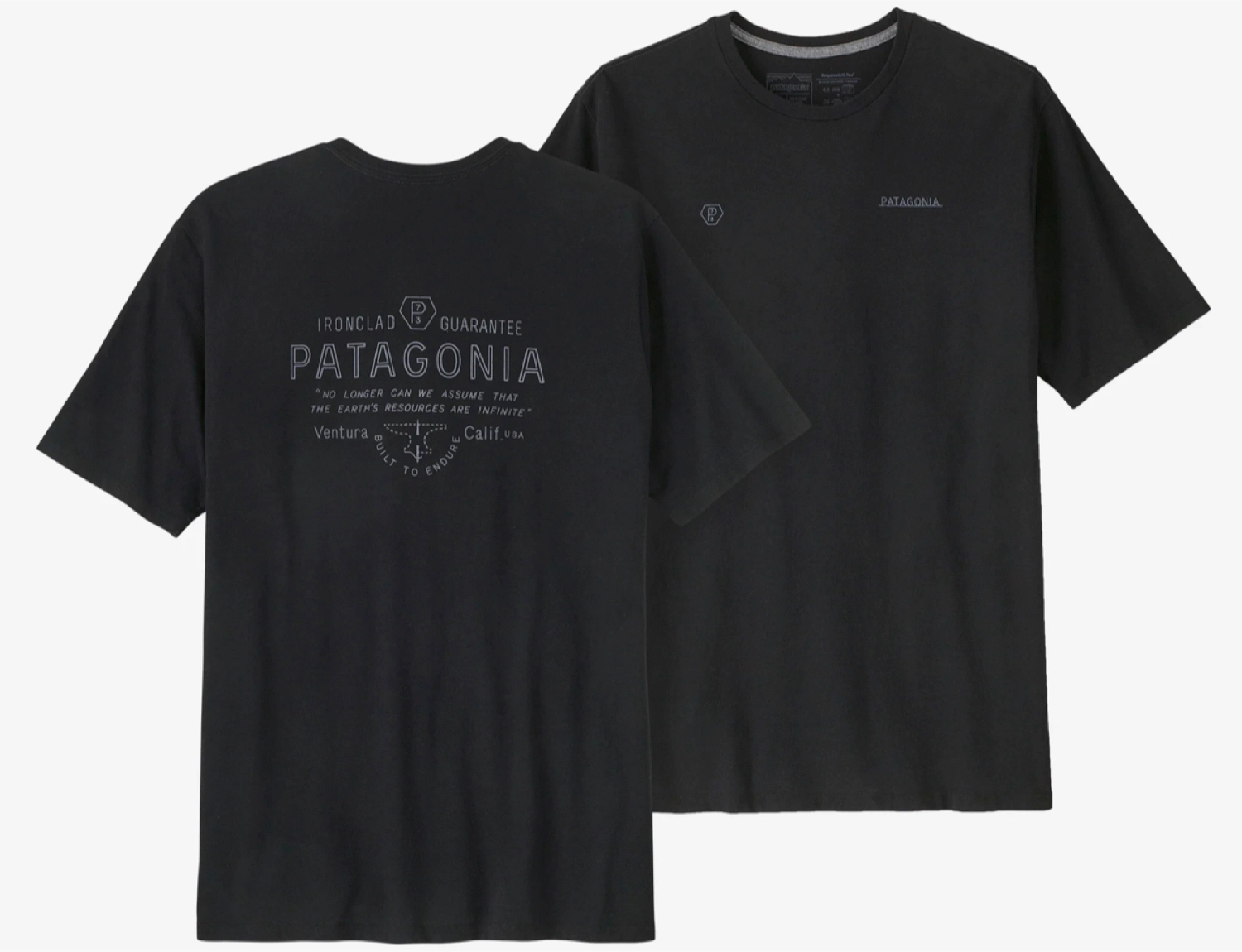 T-Shirt Patagonia Men Forge Mark Responsibili Tee Black 3 T-Shirt Patagonia Men Forge Mark Responsibili Tee Black
