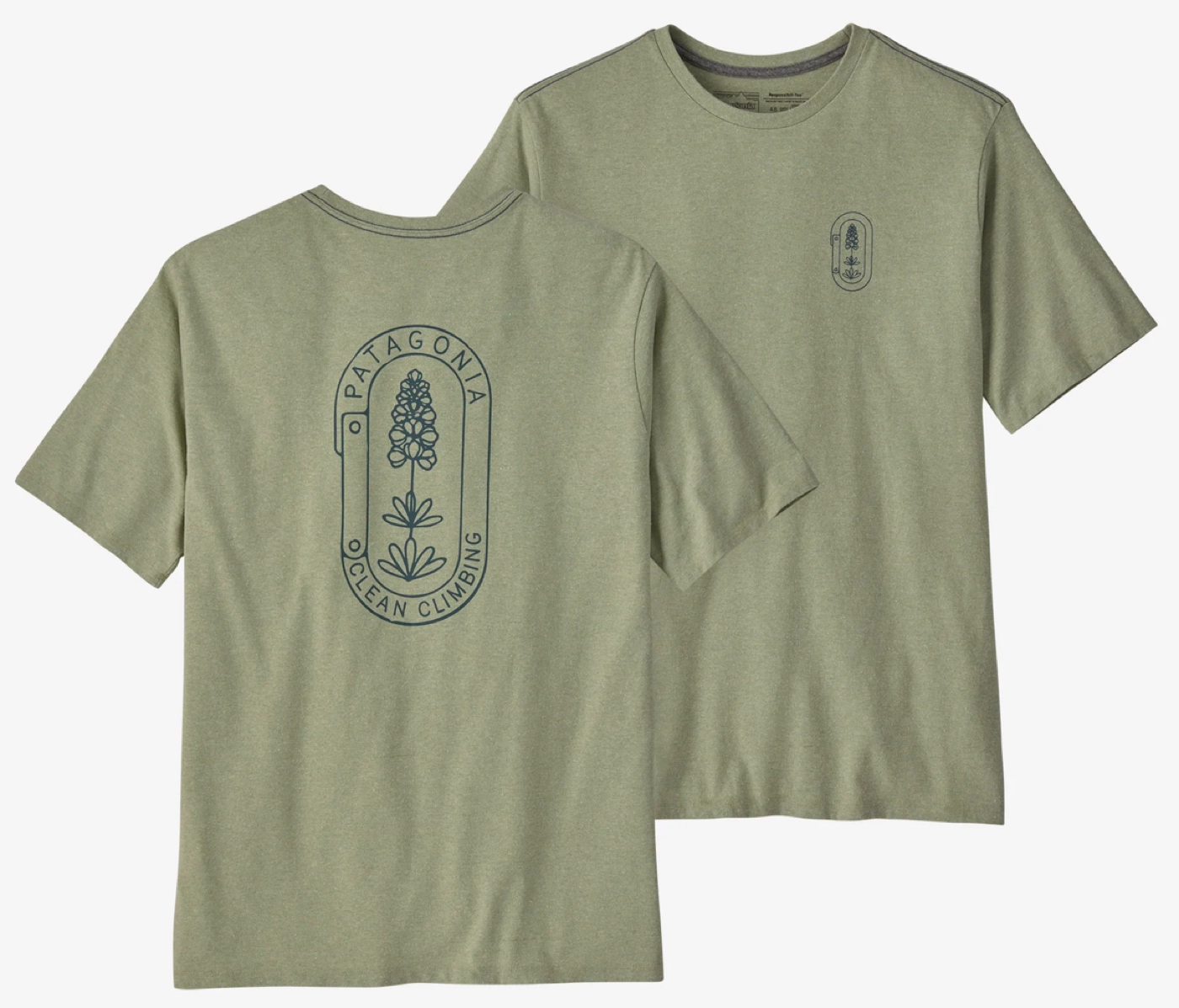 T-Shirt Patagonia Men Clean Climb Trade Responsibili Tee Clean Climb Bloom Salvia Green 3 T-Shirt Patagonia Men Clean Climb Trade Responsibili Tee Clean Climb Bloom Salvia Green