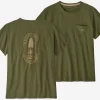 T-Shirt Patagonia Women Clean Climb Bloom Pocket Responsibili Tee Salvia Green 2 T-Shirt Patagonia Women Clean Climb Bloom Pocket Responsibili Tee Salvia Green -Patagonië Outdoor Sportkleding 1 3760120groen