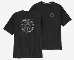 T-Shirt Patagonia Men Spoke Stencil Responsibili Tee Ink Black