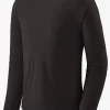 Longsleeve Patagonia Men Cap Cool Lightweight Trui Black
