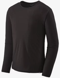 Longsleeve Patagonia Men Cap Cool Lightweight Trui Black