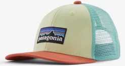 Pet Patagonia Kids Trucker Hat P6 Logo Isla Yellow