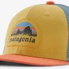 Pet Patagonia Kids Trucker Hat Skyline Stencil Surfboard Yellow -Patagonië Outdoor Sportkleding 1 66032 skls
