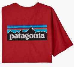T-Shirt Patagonia Men P-6 Logo Responsibili-Tee Sumac Red