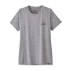 T-Shirt Patagonia Women Cap Cool Daily Graphic Shirt 73 Skyline Feather Grey -Patagonië Outdoor Sportkleding 1 WBF21 45250 SKFE TU