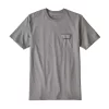 T-shirt Patagonia Men's P-6 Logo Pocket Responsibili-Tee Gravel Heather 1 T-shirt Patagonia Men's P-6 Logo Pocket Responsibili-Tee Gravel Heather -Patagonië Outdoor Sportkleding 1 WBS18 39178 GLH TU