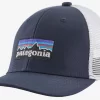 Pet Patagonia Kids Trucker Hat P6 Logo Navy Blue 1 Pet Patagonia Kids Trucker Hat P6 Logo Navy Blue -Patagonië Outdoor Sportkleding 1 kids20p620geel201