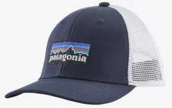 Pet Patagonia Kids Trucker Hat P6 Logo Navy Blue