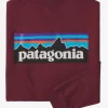 T-shirt Patagonia Men L/S P6 Logo Responsibili-Tee Sequoia Red