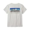T-Shirt Patagonia Women P6 Mission Organic Birch White 1 T-Shirt Patagonia Women P6 Mission Organic Birch White -Patagonië Outdoor Sportkleding 1 wbs22 37560 bcw to