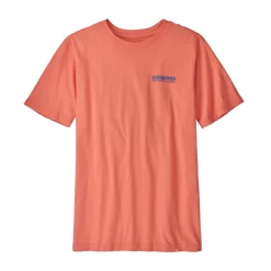 T-Shirt Patagonia Kids Regenerative Organic Certified Cotton Graphic Alpine Icon Coho Coral