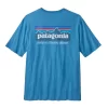 T-Shirt Patagonia Men P6 Mission Organic Anacapa Blue