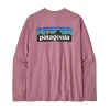 Shirt Patagonia Men P6 Logo Responsibili Tee Evening Mauve
