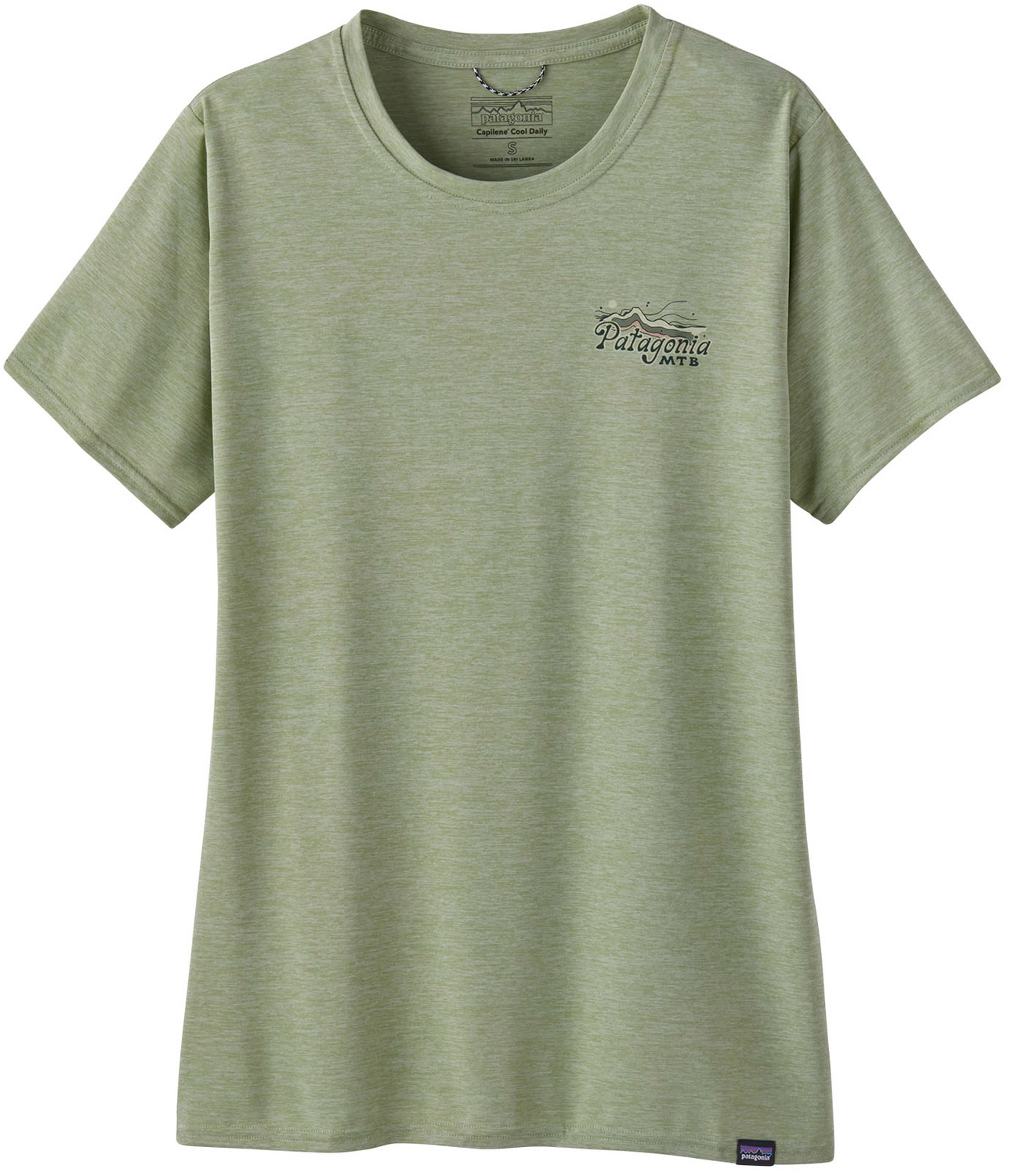 T-Shirt Patagonia Women Cap Cool Daily Graphic Shirt Lands Protect Pedal Salvia Green X Dye 3 T-Shirt Patagonia Women Cap Cool Daily Graphic Shirt Lands Protect Pedal Salvia Green X Dye