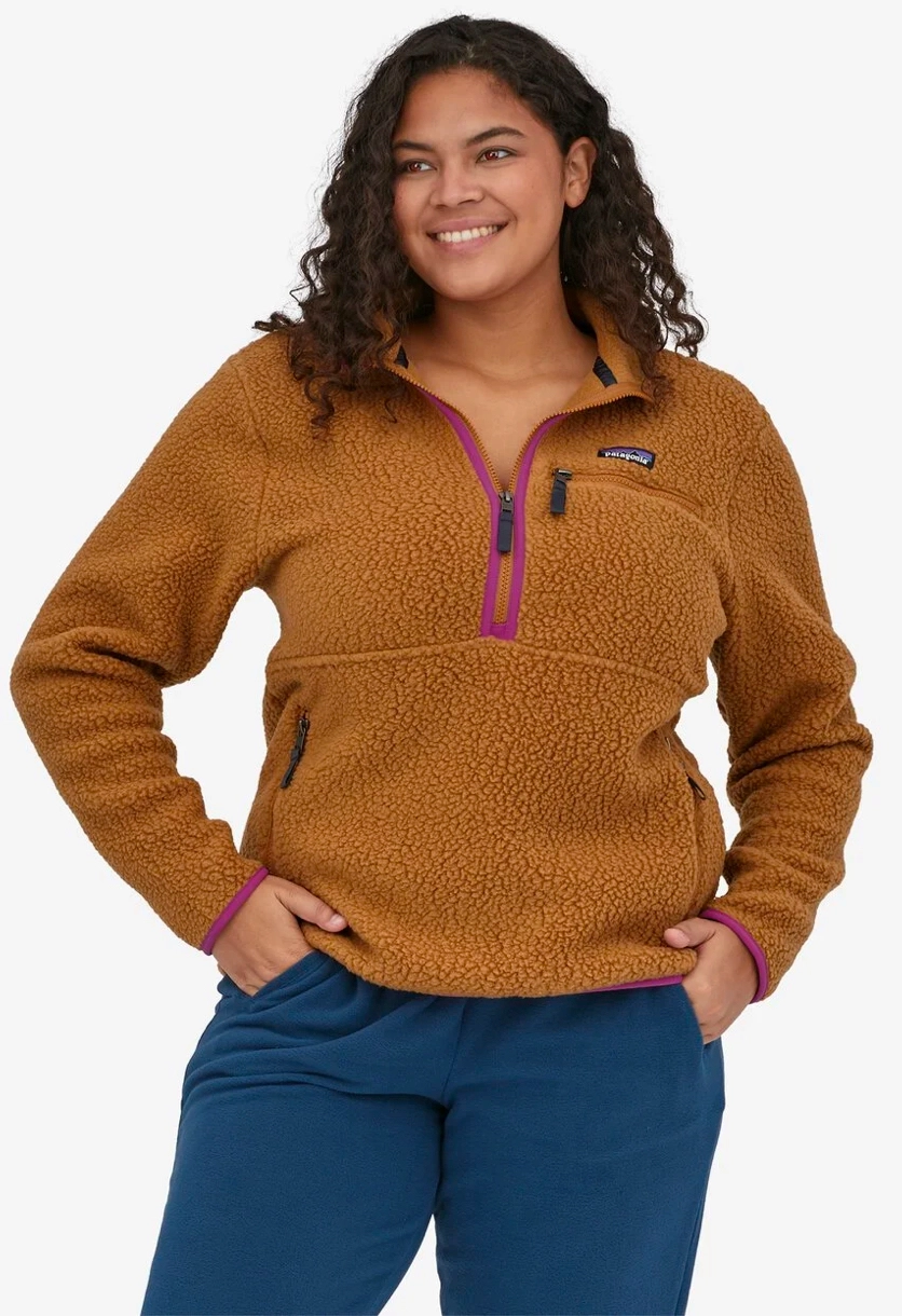 Trui Patagonia Women Retro Pile Marsupial Salt Grey Light Plume Grey 4 Trui Patagonia Women Retro Pile Marsupial Salt Grey Light Plume Grey - Afbeelding 2