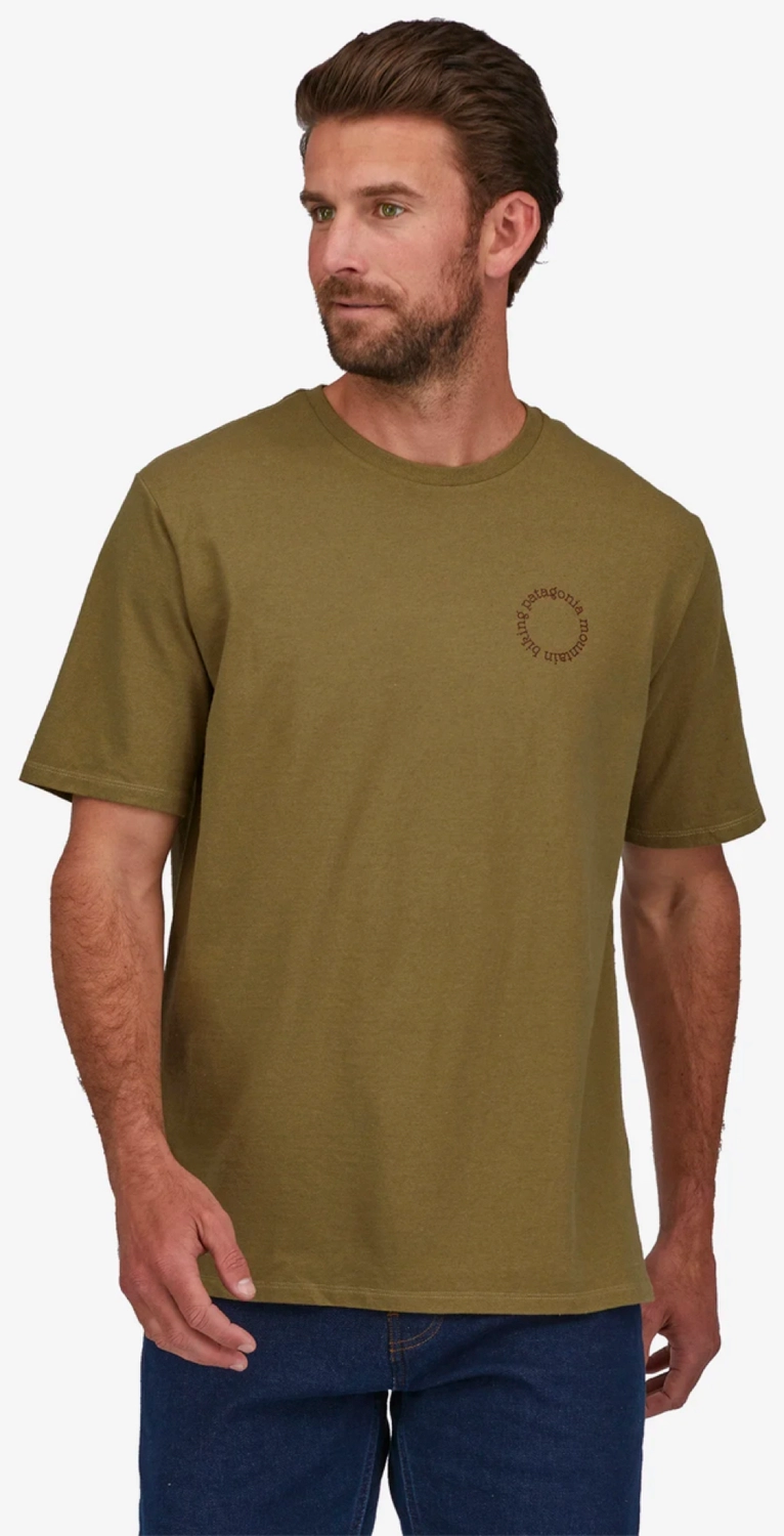 T-Shirt Patagonia Men Spoke Stencil Responsibili Tee Moray Khaki 4 T-Shirt Patagonia Men Spoke Stencil Responsibili Tee Moray Khaki - Afbeelding 2