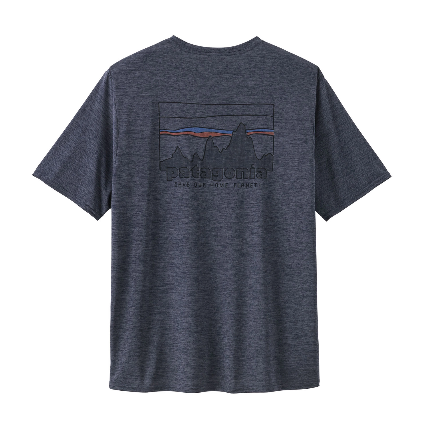 T-Shirt Patagonia Men Cap Cool Daily Graphic Shirt 73 Skyline Smolder Blue X-Dye 4 T-Shirt Patagonia Men Cap Cool Daily Graphic Shirt 73 Skyline Smolder Blue X-Dye - Afbeelding 2