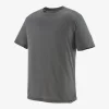T Shirt Patagonia Men Cap Cool Trail Shirt Forge Grey -Patagonië Outdoor Sportkleding 24496 FGE