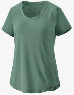 T-Shirt Patagonia Women Cap Cool Trail Shirt Hemlock Green