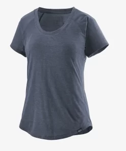 T Shirt Patagonia Women Cap Cool Trail Shirt Classic Navy