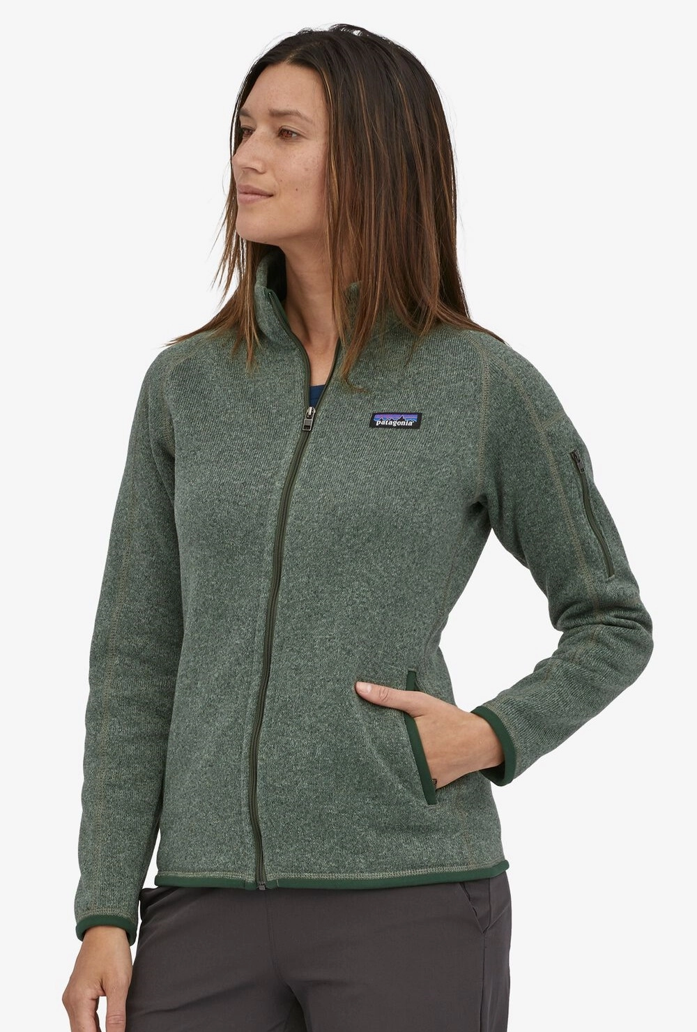 Vest Patagonia Womens Better Sweater Jacket Hemlock Green 4 Vest Patagonia Womens Better Sweater Jacket Hemlock Green - Afbeelding 2