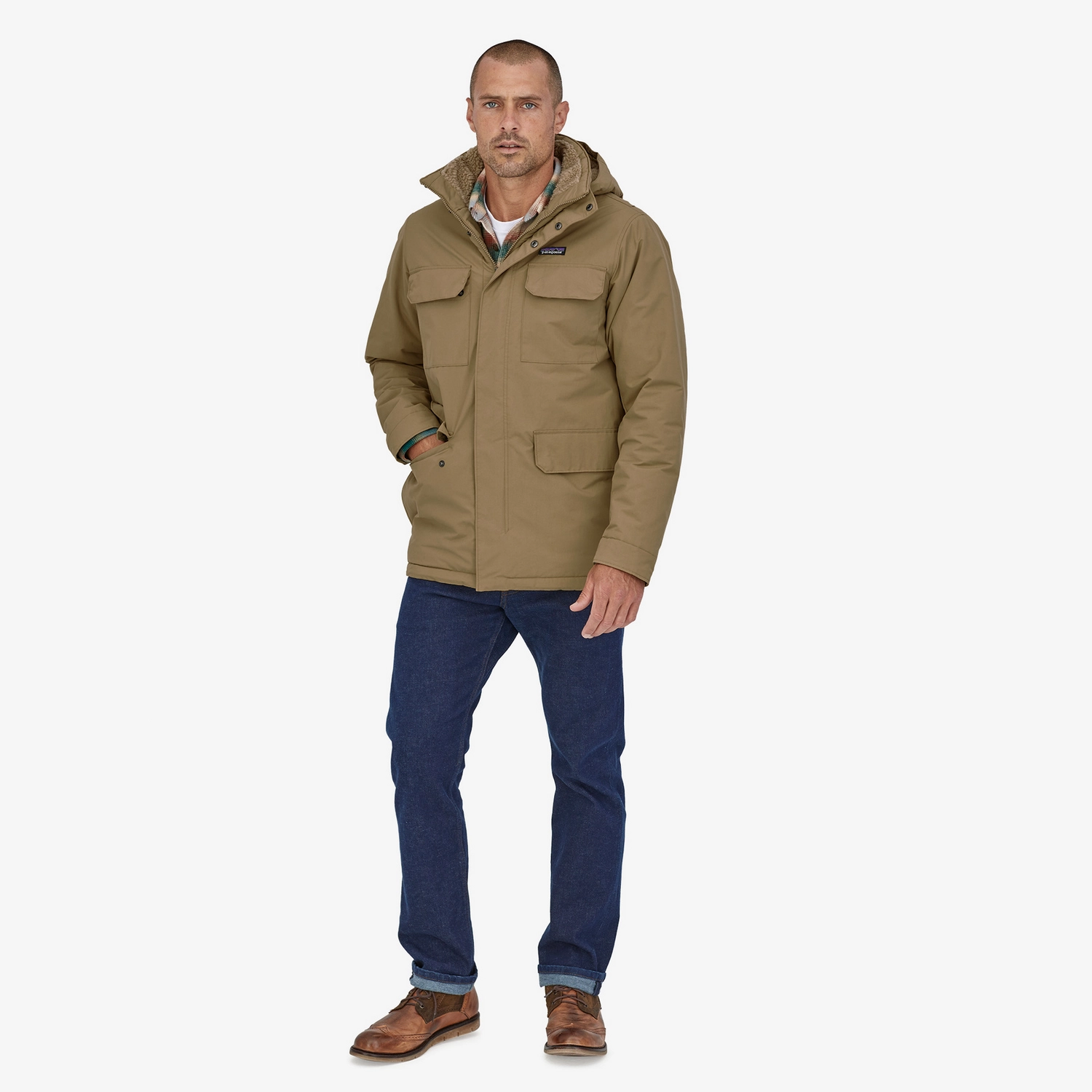 Jas Patagonia Men Isthmus Parka Classic Tan 6 Jas Patagonia Men Isthmus Parka Classic Tan - Afbeelding 4