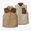 Bodywarmer Patagonia Men Reversible Bivy Down Vest Classic Tan -Patagonië Outdoor Sportkleding 27588 CSC
