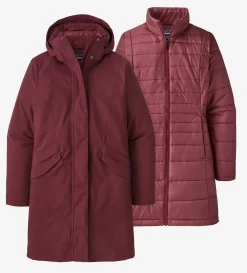 Jas Patagonia Women's Vosque 3-in-1 Parka Sequoia Red