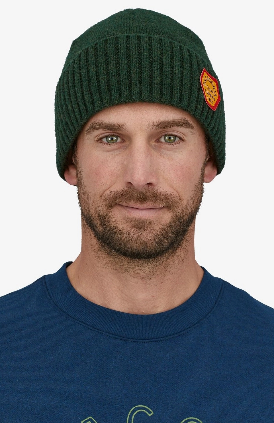 Muts Patagonia Brodeo Beanie Clean Climb Patch Pinyon Green 4 Muts Patagonia Brodeo Beanie Clean Climb Patch Pinyon Green - Afbeelding 2