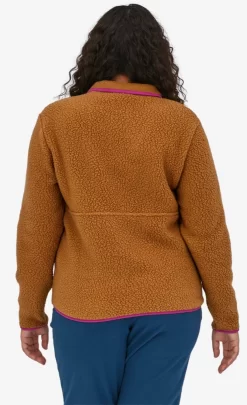 Trui Patagonia Women Retro Pile Marsupial Nest Brown Amaranth Pink -Patagonië Outdoor Sportkleding 3 2283520nest20brown203
