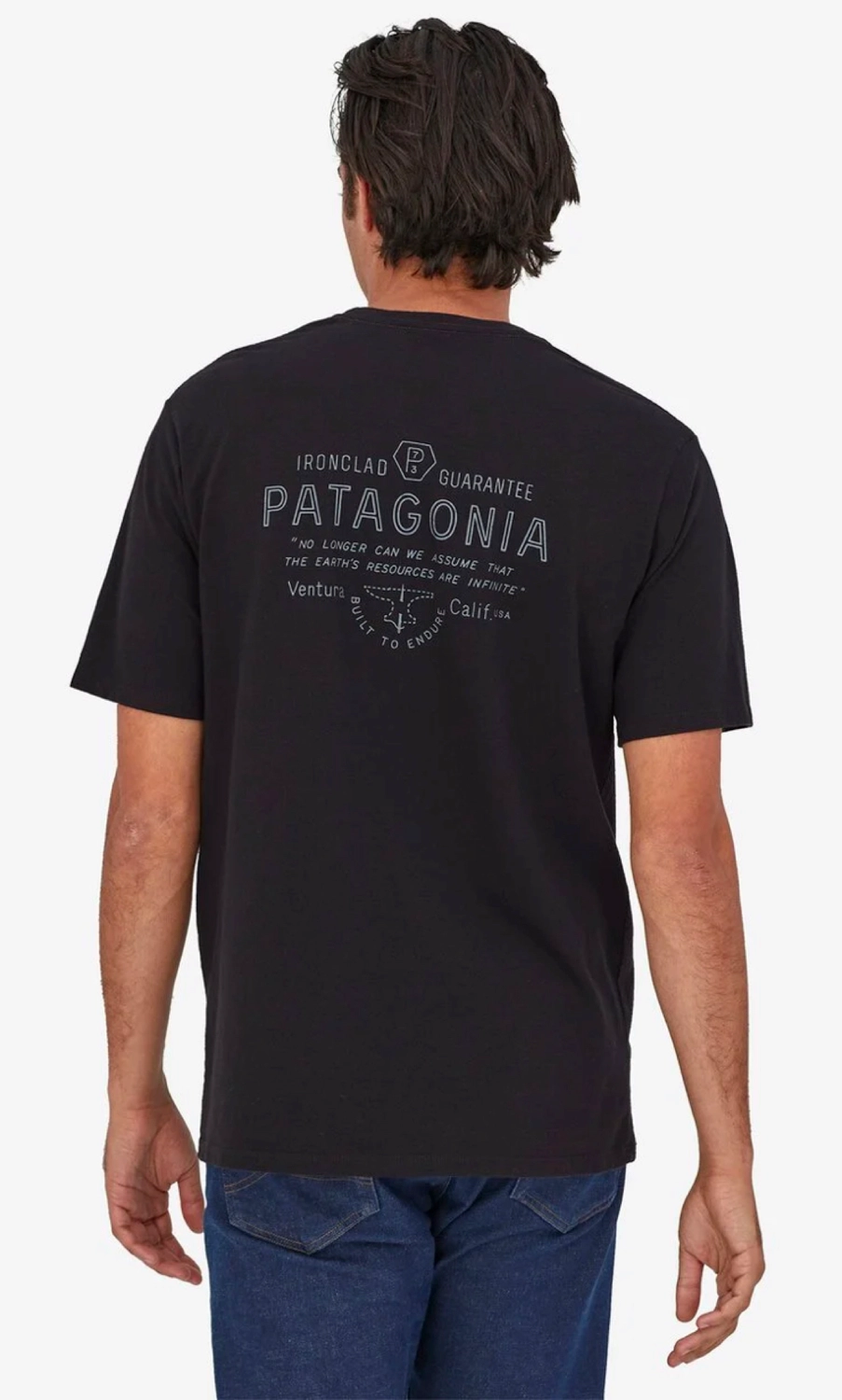 T-Shirt Patagonia Men Forge Mark Responsibili Tee Black 5 T-Shirt Patagonia Men Forge Mark Responsibili Tee Black - Afbeelding 3