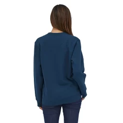 Trui Patagonia Unisex Clean Climb Hex Uprisal Crew Sweatshirt Tidepool Blue -Patagonië Outdoor Sportkleding 3 WBF22 37554 TIDB NL2