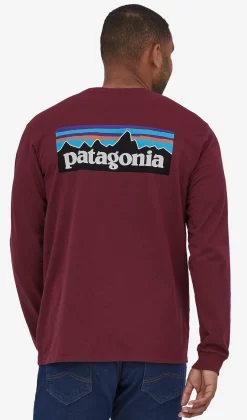 T-shirt Patagonia Men L/S P6 Logo Responsibili-Tee Sequoia Red -Patagonië Outdoor Sportkleding 3 p620sequoia20red20patagonia 3