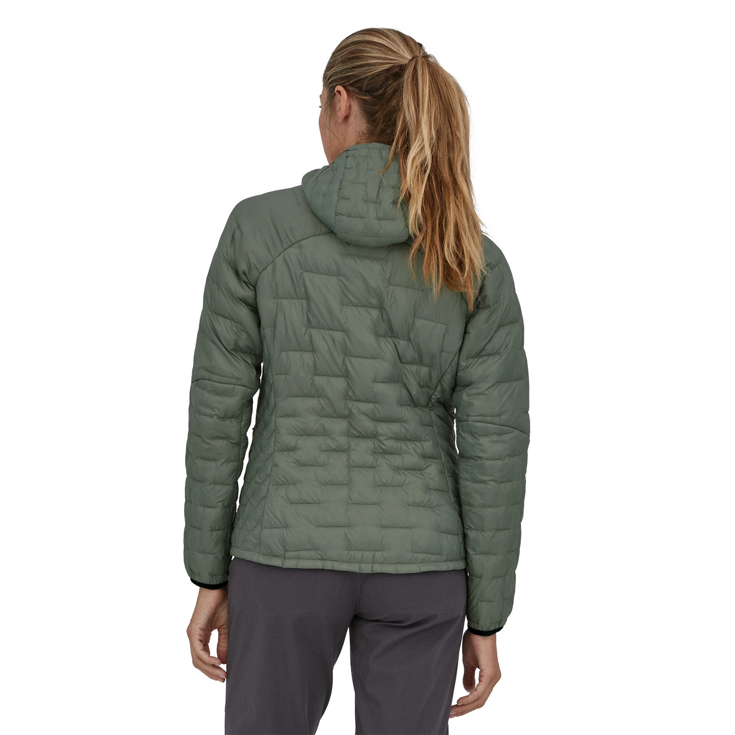 Jas Patagonia Women Micro Puff Hoody Hemlock Green 5 Jas Patagonia Women Micro Puff Hoody Hemlock Green - Afbeelding 3