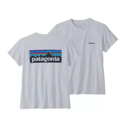T-Shirt Patagonia Women P6 Logo Responsibili Tee White -Patagonië Outdoor Sportkleding 3 wbs22 37567 whi