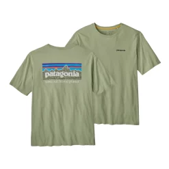 T-Shirt Patagonia Men P6 Mission Organic Salvia Green -Patagonië Outdoor Sportkleding 3 wbs23 37529 slvg
