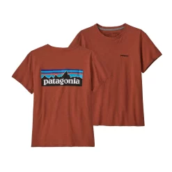 T-Shirt Patagonia Women P6 Logo Responsibili Tee Quartz Coral -Patagonië Outdoor Sportkleding 3 wbs23 37567 qzco