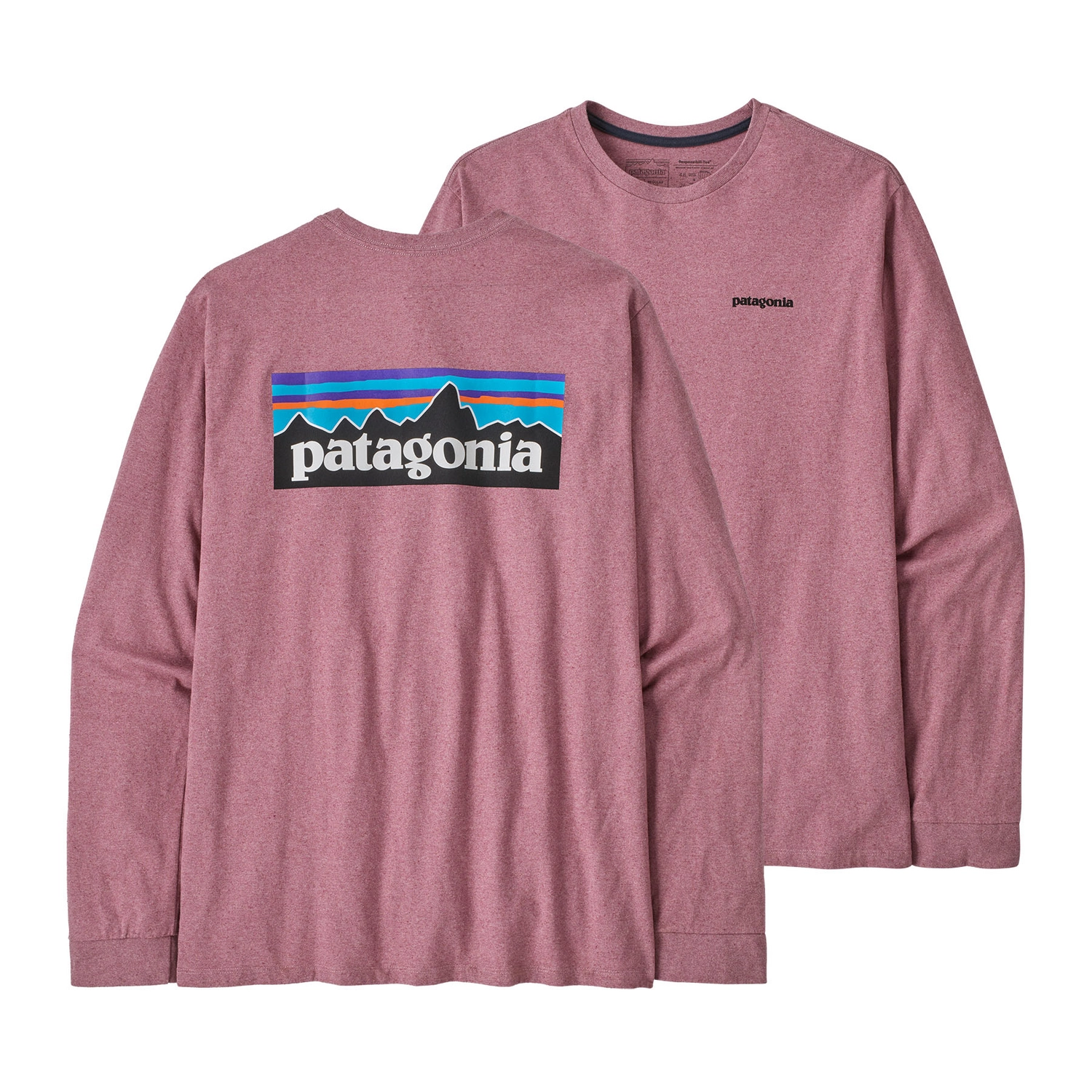 Shirt Patagonia Men P6 Logo Responsibili Tee Evening Mauve 5 Shirt Patagonia Men P6 Logo Responsibili Tee Evening Mauve - Afbeelding 3