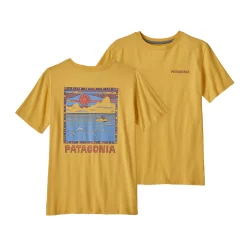 T-Shirt Patagonia Kids Regenerative Organic Certified Cotton Graphic Summit Swell Surfboard Yellow -Patagonië Outdoor Sportkleding 3 wbs23 62174 smty