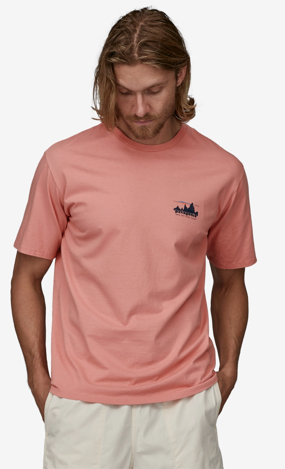 T-Shirt Patagonia Men 73 Skyline Organic Sunfade Pink 3 T-Shirt Patagonia Men 73 Skyline Organic Sunfade Pink
