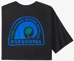 T-Shirt Patagonia Men Rubber Tree Mark Responsibili Tee Black