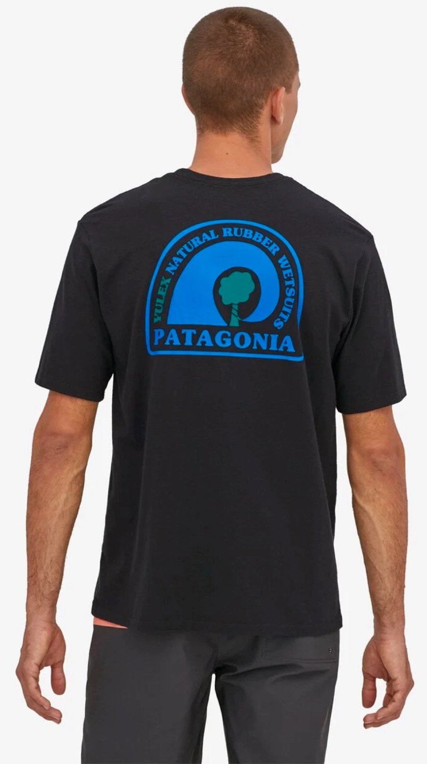 T-Shirt Patagonia Men Rubber Tree Mark Responsibili Tee Black 5 T-Shirt Patagonia Men Rubber Tree Mark Responsibili Tee Black - Afbeelding 3