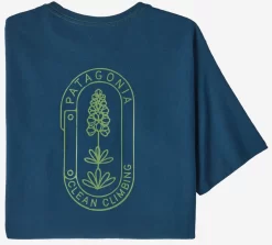 T-Shirt Patagonia Men Clean Climb Trade Responsibili Tee Clean Climb Bloom Tidepool Blue