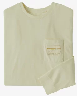 Longsleeve Patagonia Men 73 Skyline Pocket Responsibili Tee Birch White