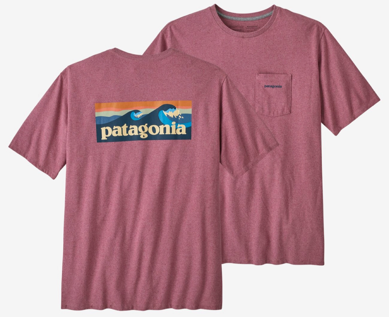 T-Shirt Patagonia Men Boardshort Logo Pocket Responsibili Tee Evening Mauve 3 T-Shirt Patagonia Men Boardshort Logo Pocket Responsibili Tee Evening Mauve